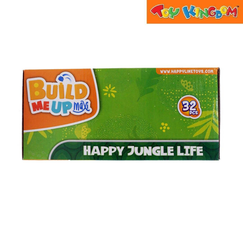 Build Me Up Maxi Dinosaur and Lion 32pcs Jungle Building Blocks