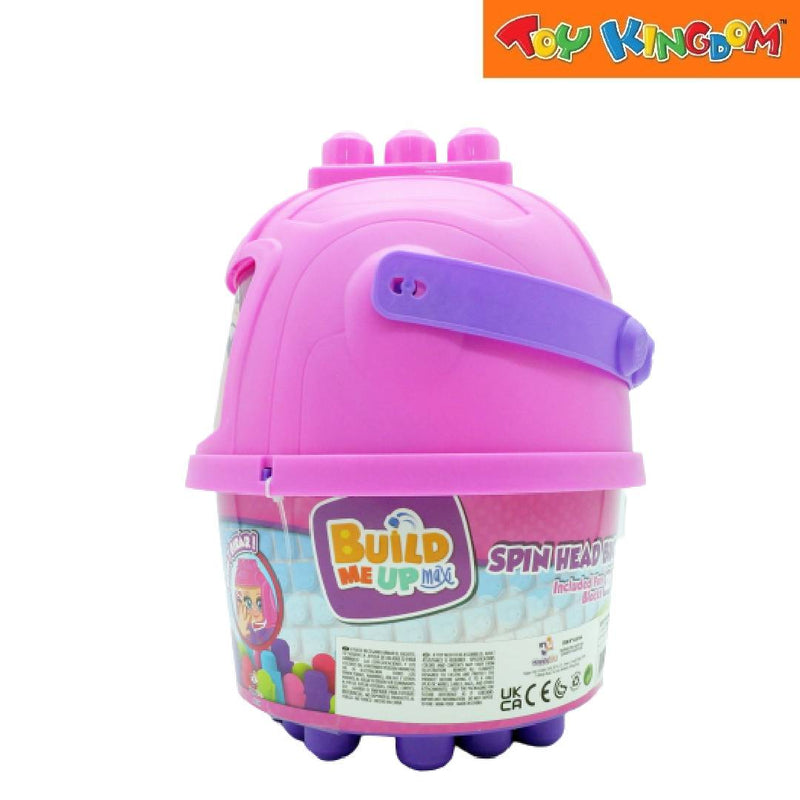 Build Me Up Maxi Spin Head Bucket Pink 20pcs Building Blocks