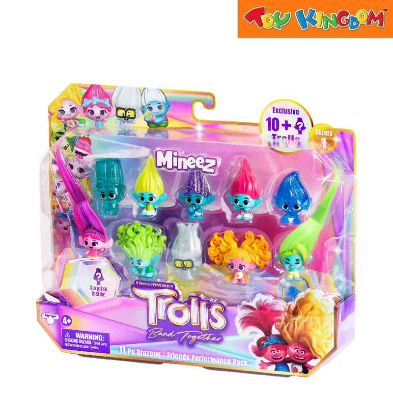 DreamWorks Trolls Band Together Mineez 11pcs Brozone + Friends Performance Pack