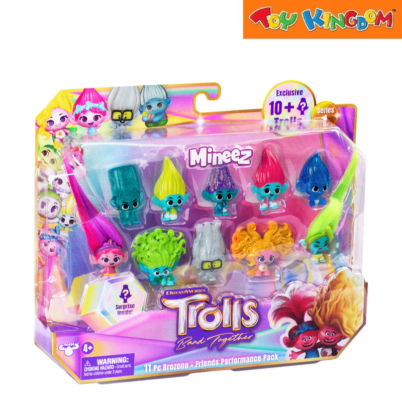 DreamWorks Trolls Band Together Mineez 11pcs Brozone + Friends Performance Pack