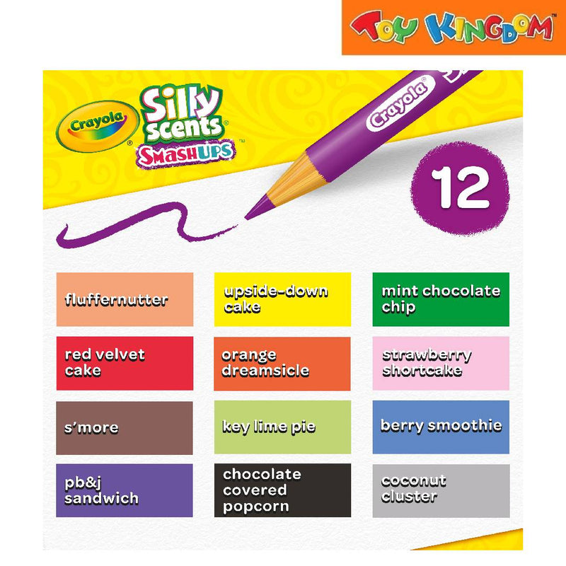 Crayola 12 Scented Colored Pencils Silly Scents Smash Ups