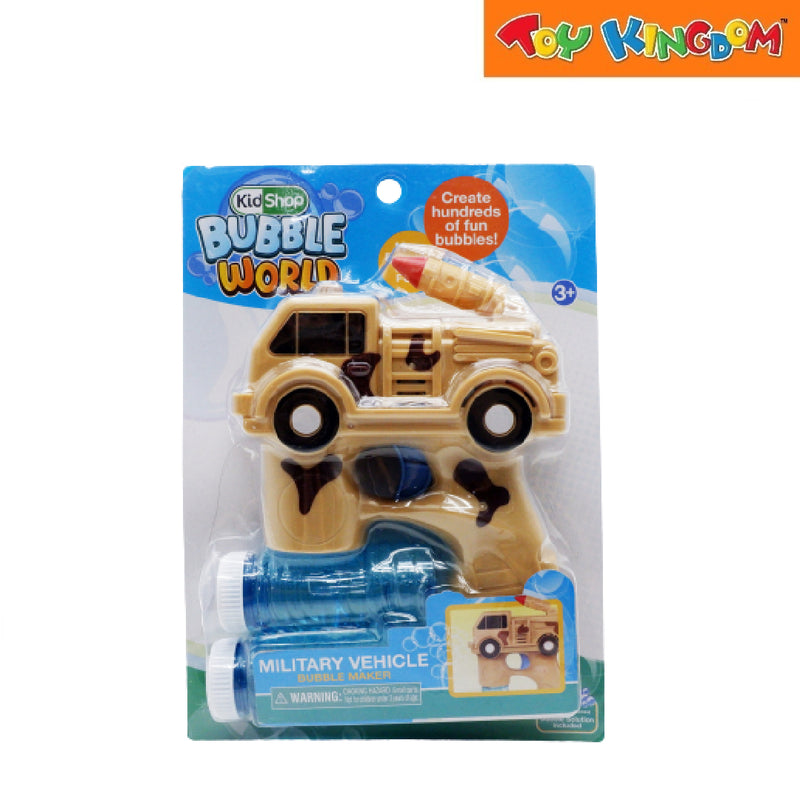 KidShop Bubble Maker Military Vehicle