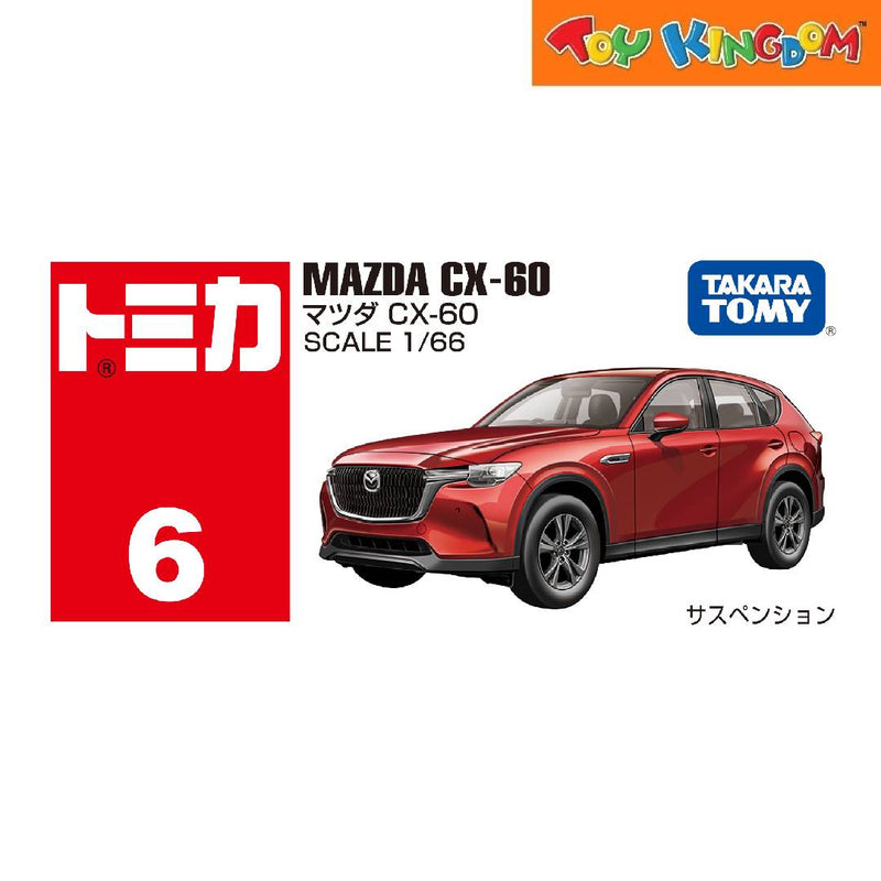 Tomica No. 6 12 Mazda CX 60 Red Die-cast