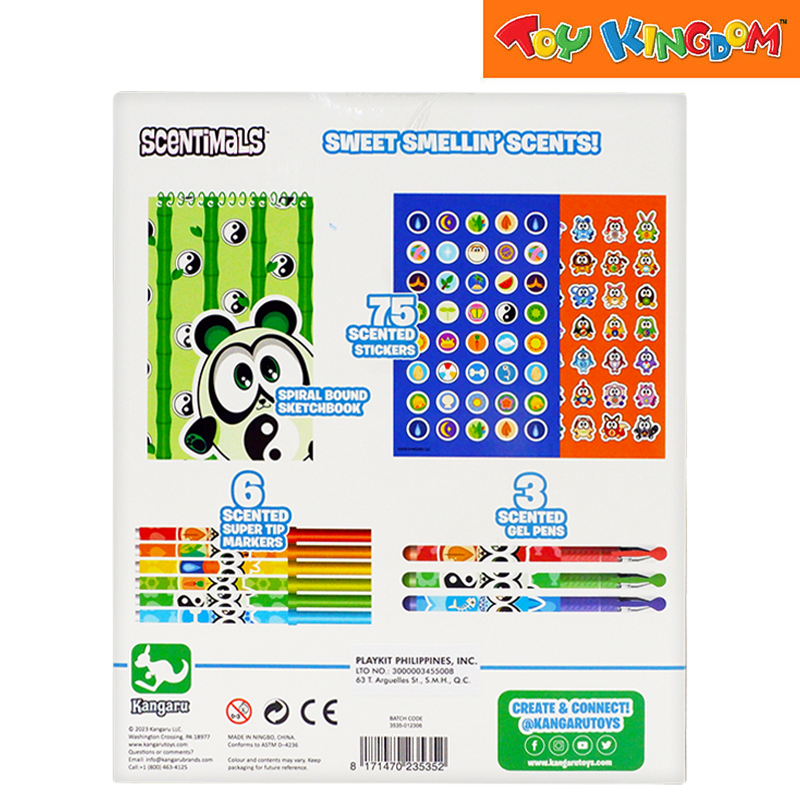 Kangaru Scentimals 12pcs Sweet Scented Stationery Set