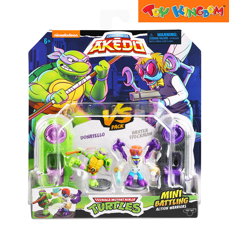 Akedo TMNT Series 1 Versus Pack Donatello Vs Baxter Stockman