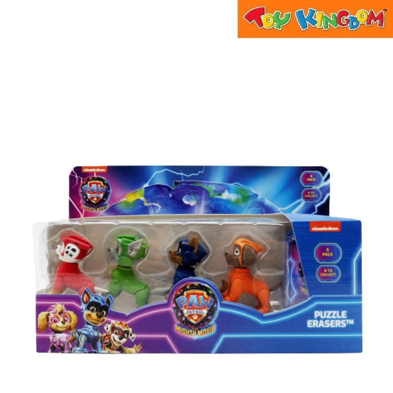 Paw Patrol The Mighty Movie 3D 5pcs Puzzle Erasers