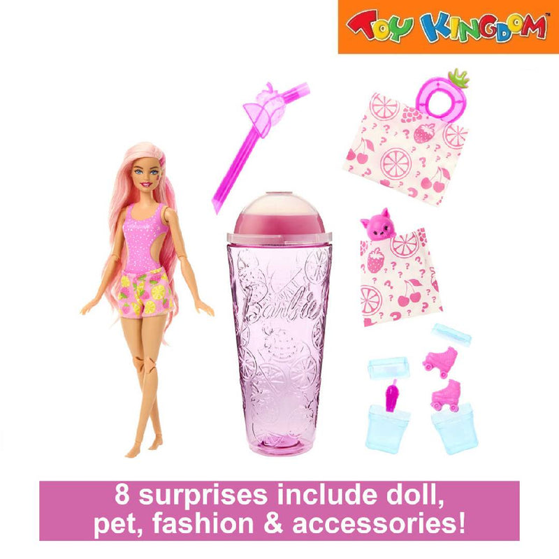 Barbie Strawberry Lemonade Pop Reveal Barbie Juicy Fruits Series Doll