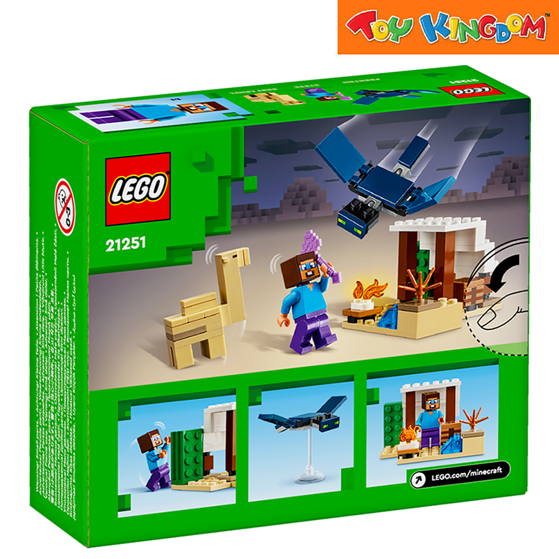 Lego 21251 Minecraft Steve's Desert Expedition 75pcs Building Blocks