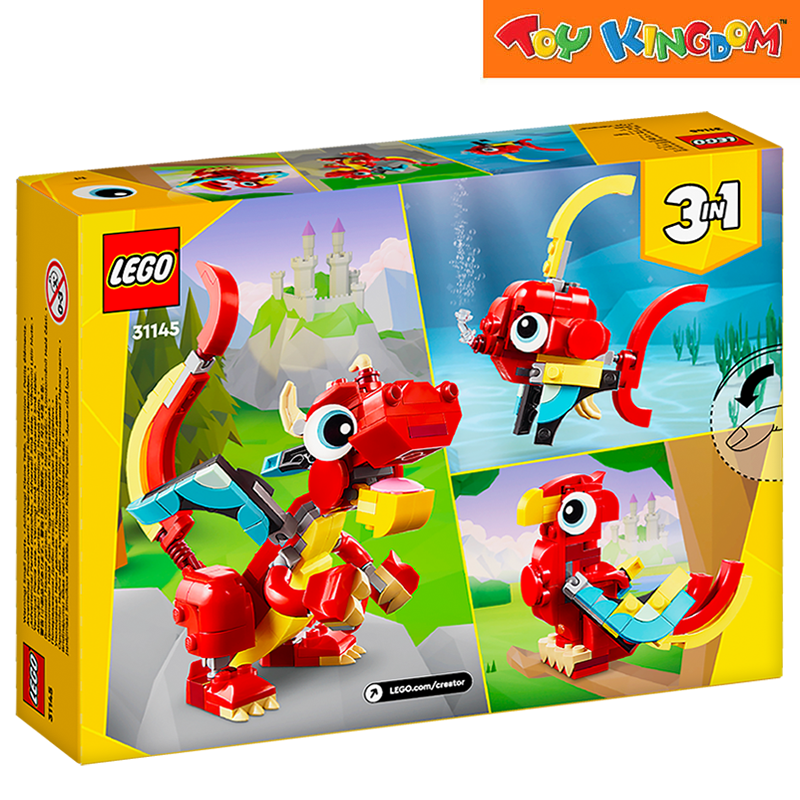 Lego 31145 Creator 3IN1 Red Dragon 149pcs Building Blocks