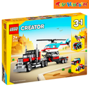 Lego 31146 Creator Flatbed Truck With Helicopter 270pcs Building Blocks