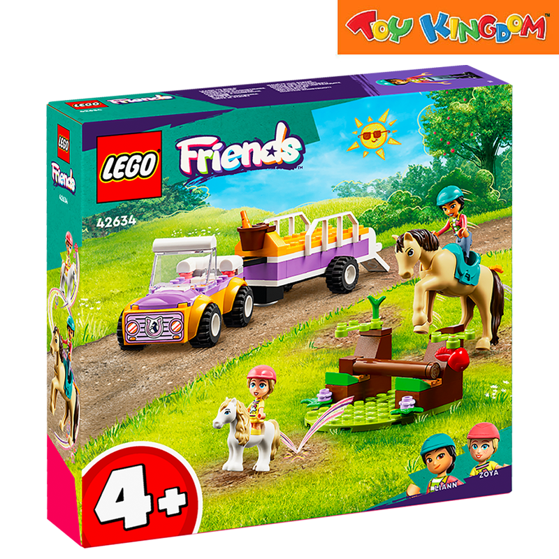 Lego 42634 Friends Horse And Pony Trailer 105pcs Building Blocks
