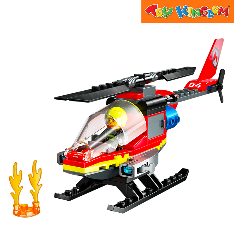 Lego 60411 City Fire Rescue Helicopter 85pcs Building Blocks