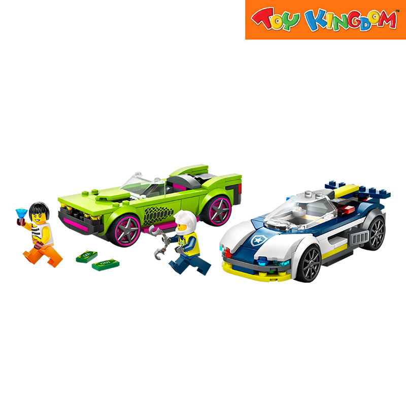 Lego 60415 City Police Car And Muscle Car Chase 213pcs Building Blocks