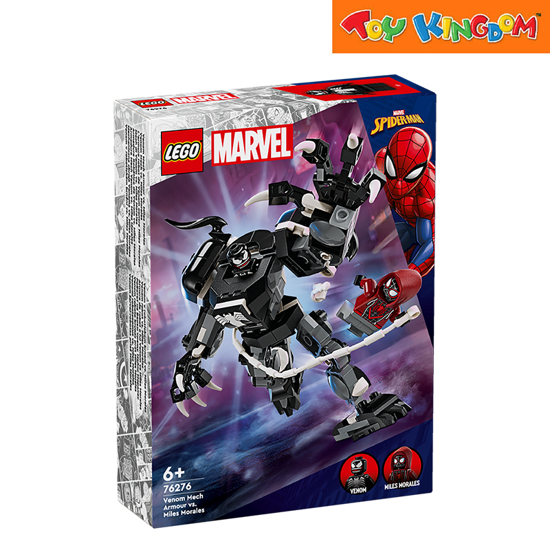 LEGO Super Heroes 76276 Venom Mech Armour vs. Miles Morales Building Blocks 2023 134pcs