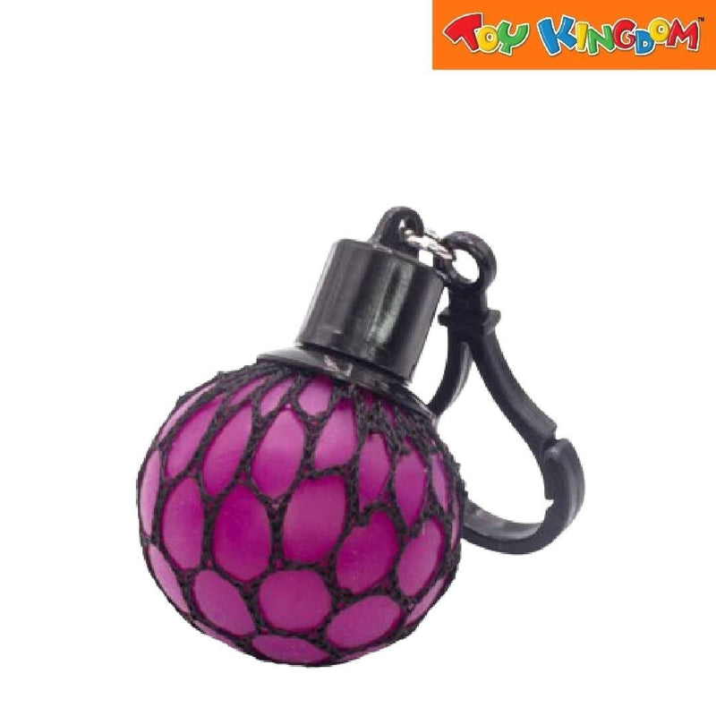 Tobar Squishy Mesh Ball Keychain Purple