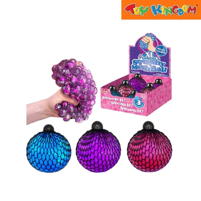 Tobar Squishy Mesh Ball Keychain Purple