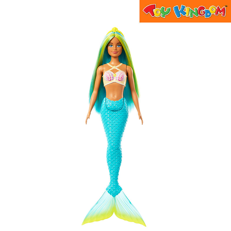 Barbie Blue Tails Fairytale Mermaid Doll With Colorful Hair