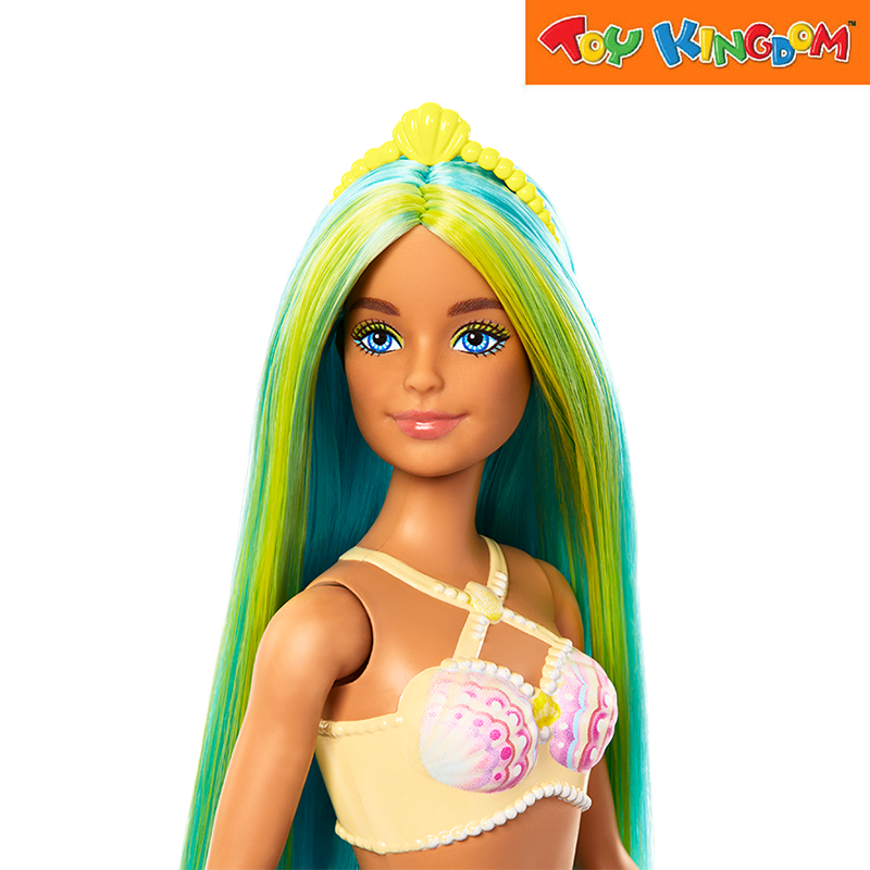 Barbie Blue Tails Fairytale Mermaid Doll With Colorful Hair