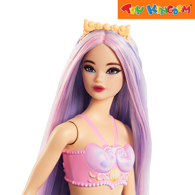 Barbie Purple Tails Fairytale Mermaid Doll With Colorful Hair