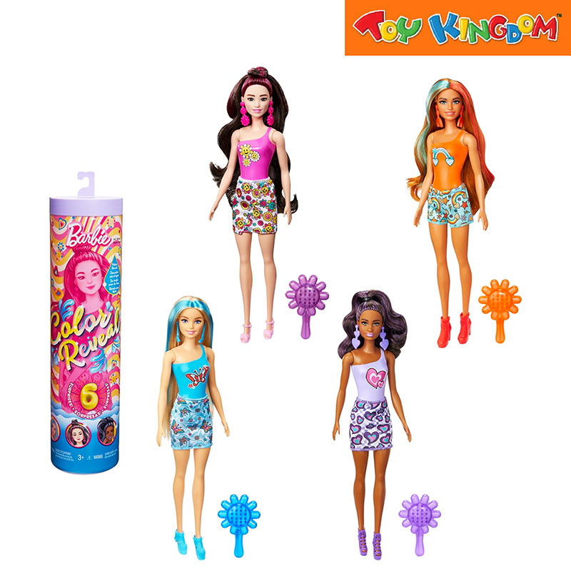Barbie Colour Reveal Rainbow Groovy Series Toy Kingdom