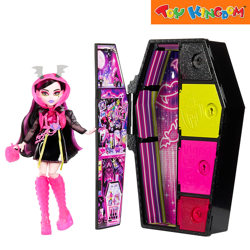 Monster High Neon Frights Series 3 Draculaura Skulltimate Secrets Doll