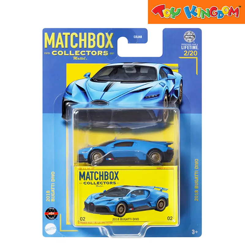Matchbox Collector Cars New Theme 2018 Bugatti Divo Vehicle
