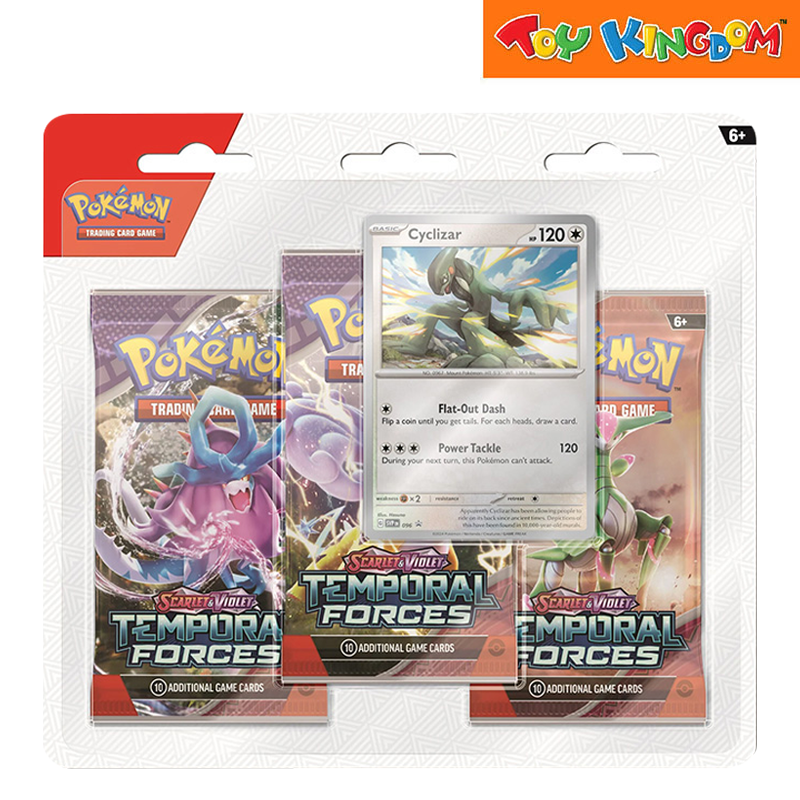 Pokemon Scarlet & Violet Temporal Forces 3 Blisters Trading Card Game