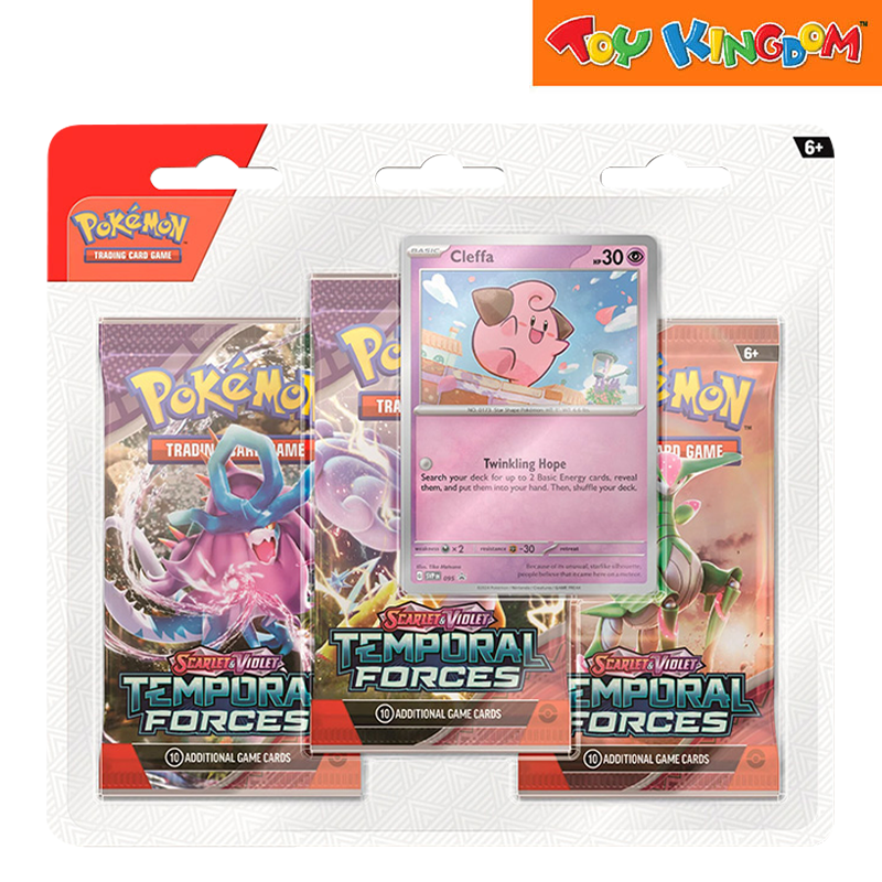 Pokemon Scarlet & Violet Temporal Forces 3 Blisters Trading Card Game