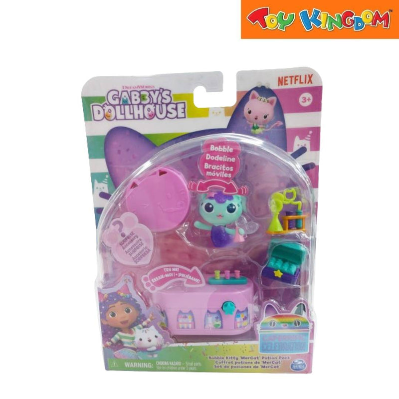 Gabby's Dollhouse Bobble Kitty Mercat Potion Pack Playset