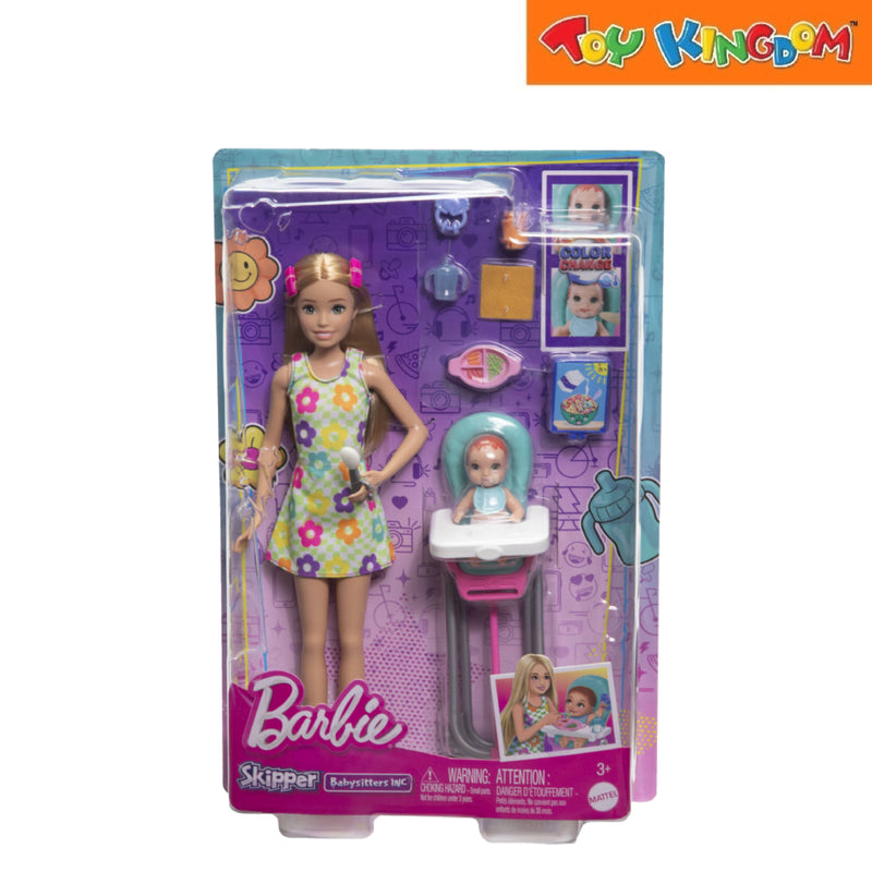 Barbie Fam Skipper Babysitters Caucasian Playset