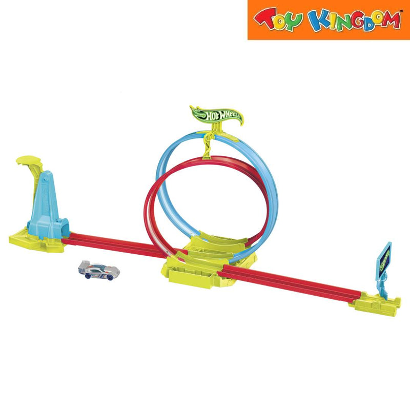 Hot Wheels Hw Action Neon Speeders Doubletwist Stunt
