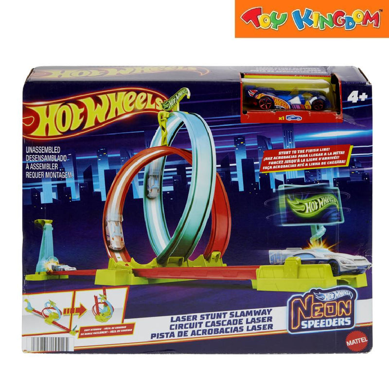 Hot Wheels Hw Action Neon Speeders Doubletwist Stunt