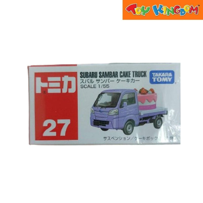 Tomica Subaru Sambar Cake Truck Violet Die-cast