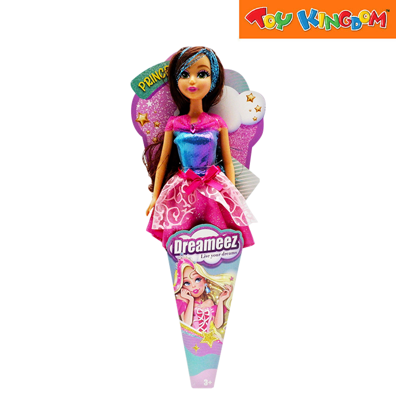 Dreameez Live your dreams Princess Doll With Dark Brown Hair