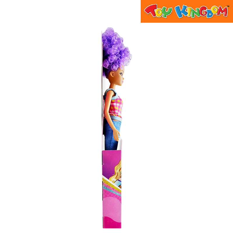 Dreameez Live your dreams Fashion Doll With Purple Curly Hair