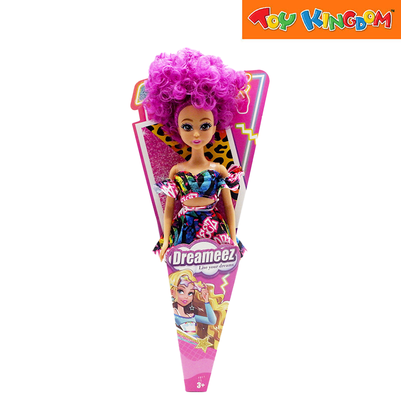 Dreameez Live your dreams Fashion Doll With Fuchsia Curly Hair