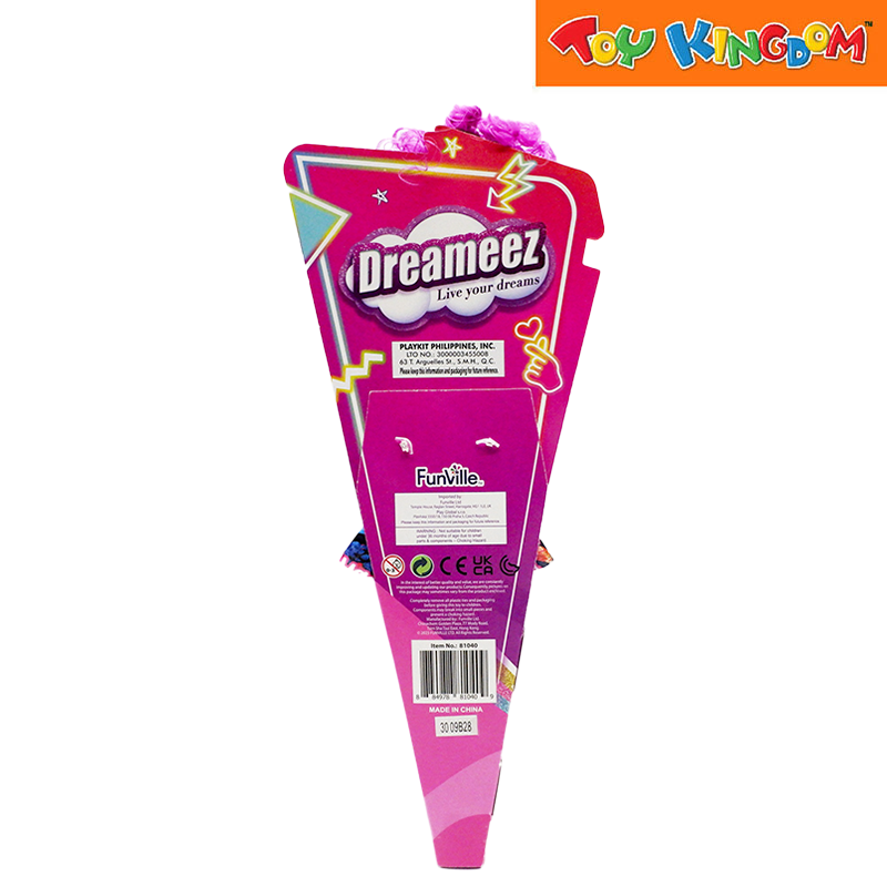 Dreameez Live your dreams Fashion Doll With Fuchsia Curly Hair