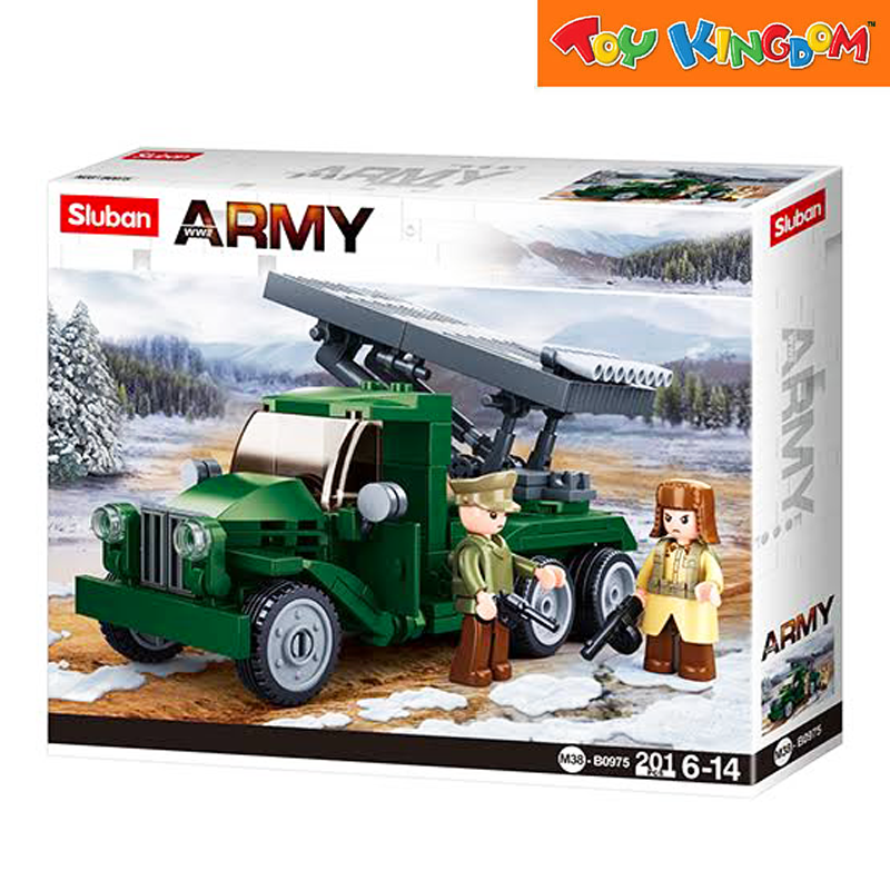 Sluban WWII Army Katyusha Rocket 201pcs Building Set