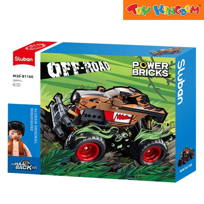 Sluban Power Bricks Pull Back Off Road 269pcs Original Mini Figure