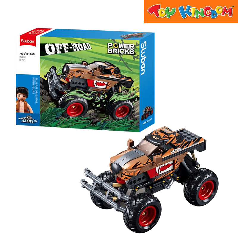 Sluban Power Bricks Pull Back Off Road 269pcs Original Mini Figure