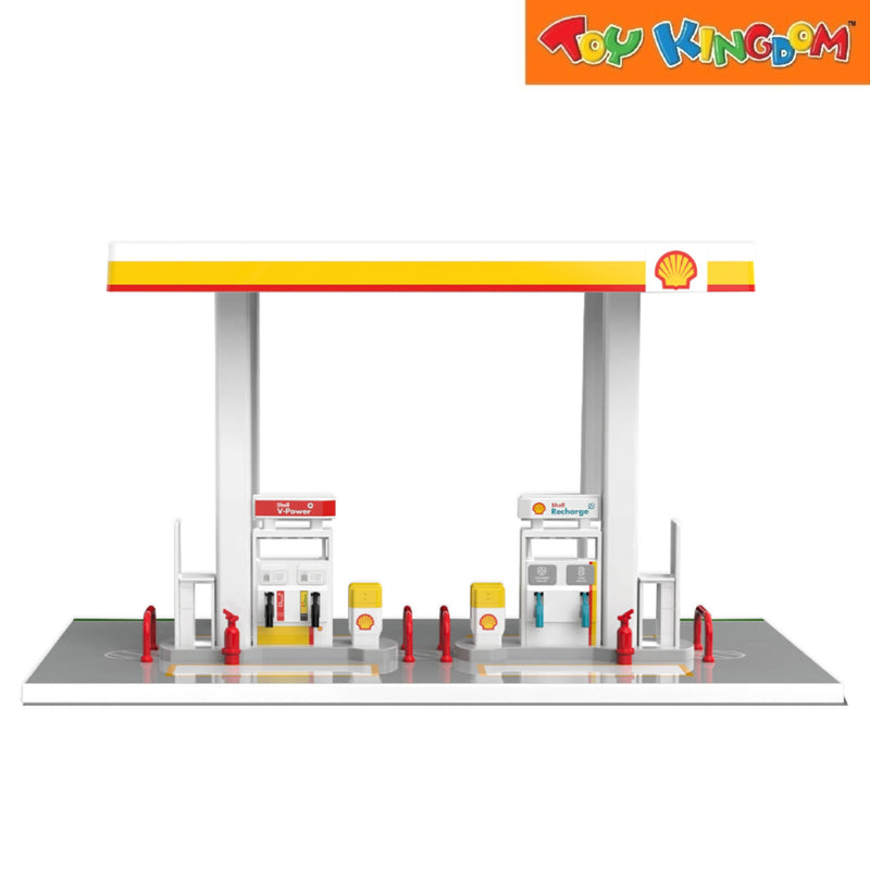 Metal Speed Zone Shell Gas Station Assembly Playset