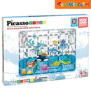 Picasso Tiles 52pcs Marine Animal Set With 8 Action Figures