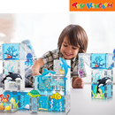 Picasso Tiles 52pcs Marine Animal Set With 8 Action Figures