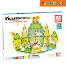 Picasso Tiles 52pcs Farm Animal Set With 8 Action Figures