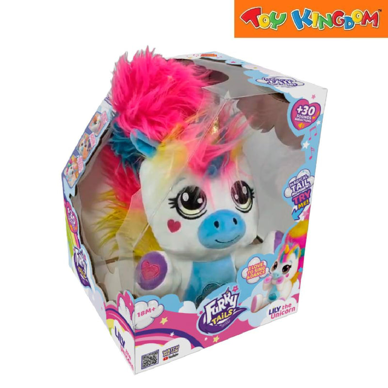 Eolo Furry Tails Electronic Unicorn Plush