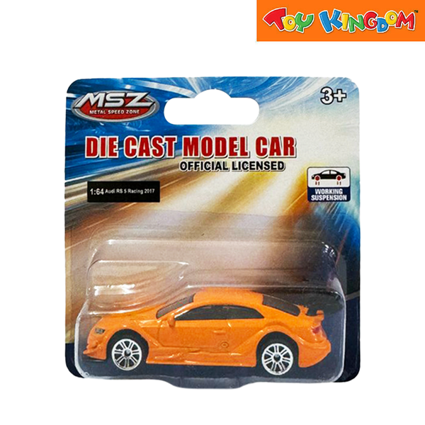 Metal Speed Zone 1:64 Audi RS5 Racing 2017 Orange Die-cast