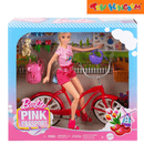 Barbie Pink Passport Doll & Bike Playset