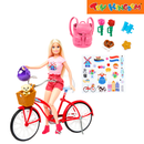 Barbie Pink Passport Doll & Bike Playset