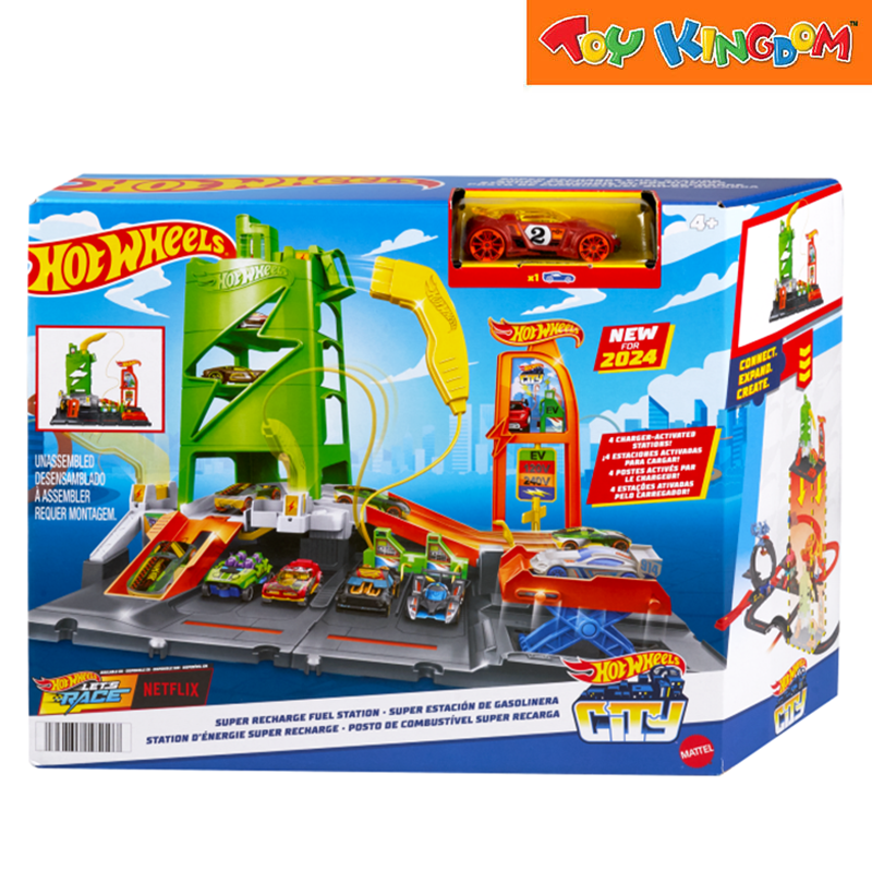 Hot Wheels City Super Recharge Fuel Station Playset