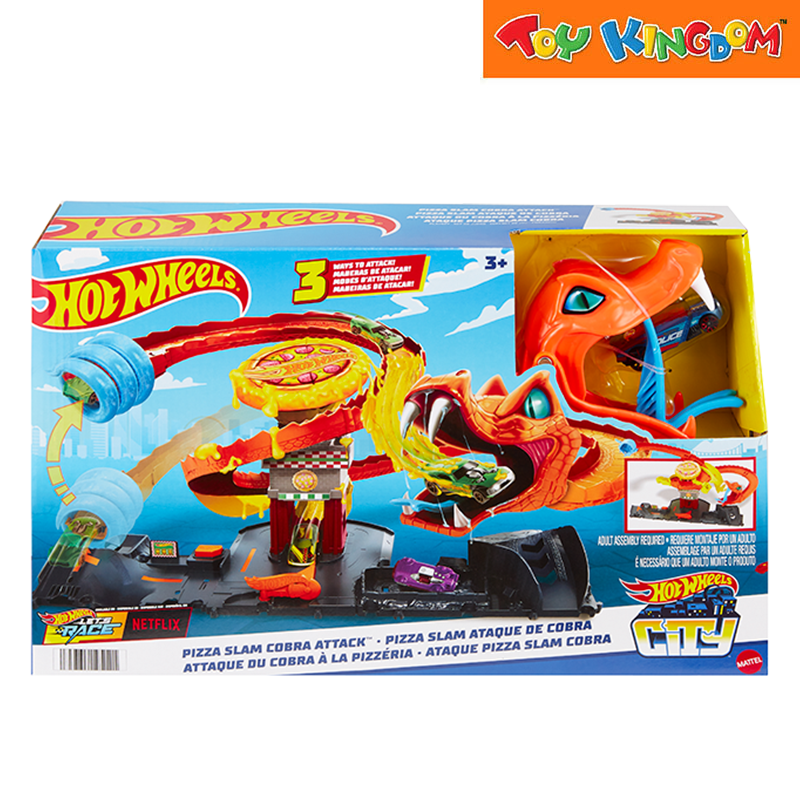 Hot Wheels City Pizza Slam Cobra Attack Playset